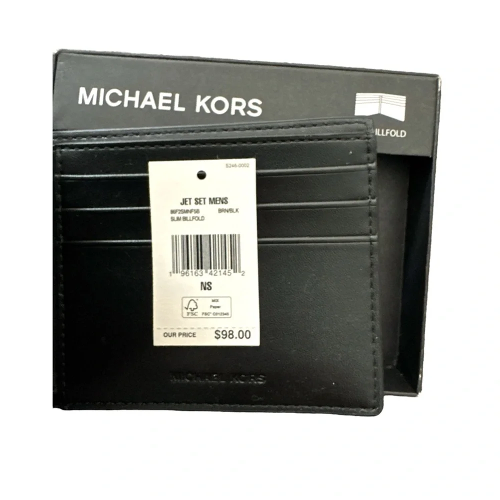 Michael Kors Jet Set Leather Bifold Wallet Brown